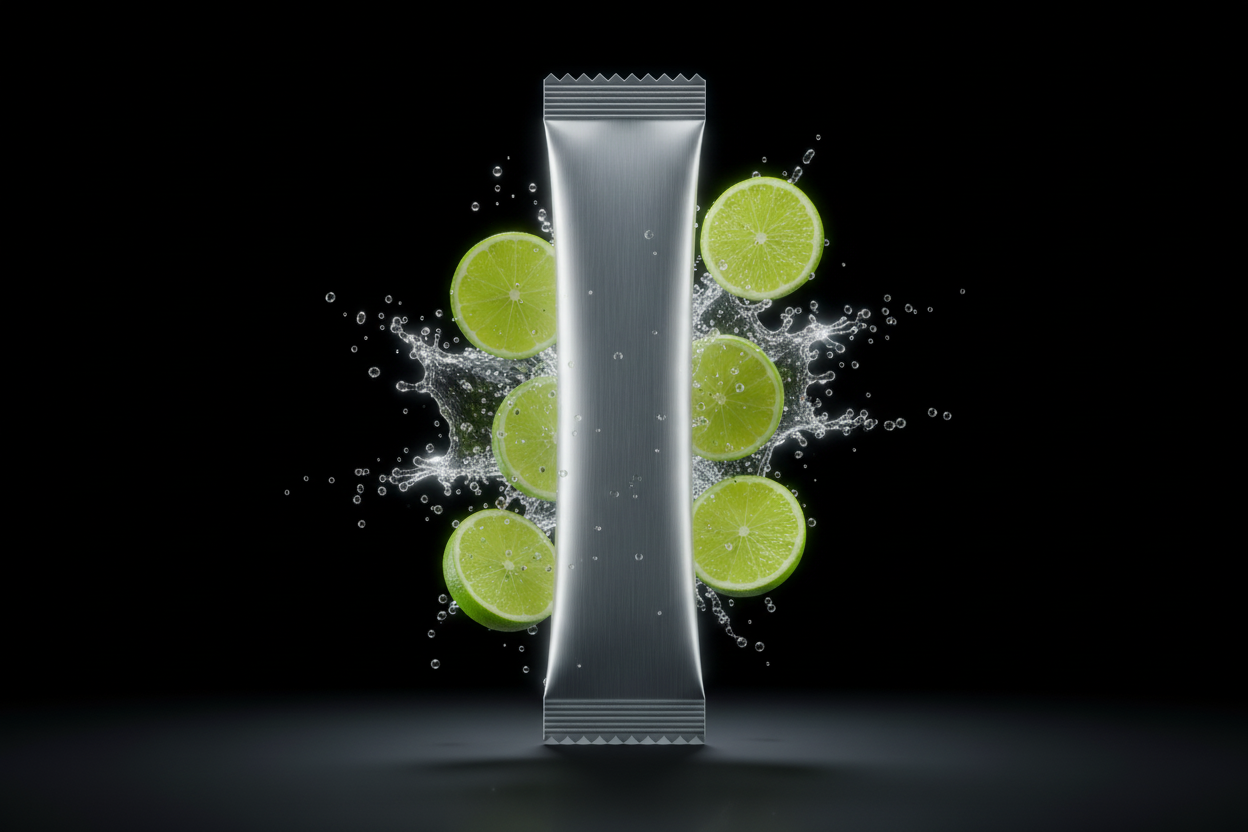 Lime sachet without ice