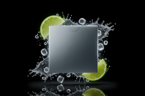 Metallic lime box matching reference style